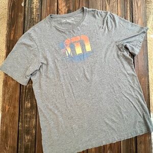 Travis Mathew Gray Tee with Graphic Design